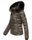 Navahoo Miamor Damen Winter Steppjacke gefüttert mit Teddyfell Anthrazit Größe XXL - Gr. 44
