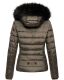 Navahoo Miamor Damen Winter Steppjacke gefüttert mit Teddyfell Anthrazit Größe XXL - Gr. 44