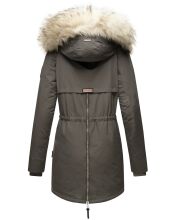 Navahoo Sweety Damen 2in1 Parka Winterjacke warmhaltend Anthrazit Größe S - Gr. 36