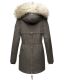 Navahoo Sweety Damen 2in1 Parka Winterjacke warmhaltend Anthrazit Größe S - Gr. 36