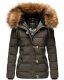 Navahoo Zoja ladies quilted jacket with teddy fur - Anthracite-Gr.M