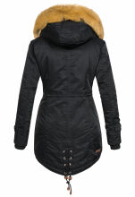 Navahoo LaViva warme Damen Winterjacke mit Teddyfell Schwarz Größe XXXL - Gr. 46