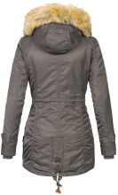 Navahoo LaViva warm ladies winter jacket with teddy fur Anthracite-Gr.3XL