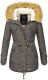 Navahoo LaViva warm ladies winter jacket with teddy fur Anthracite-Gr.3XL