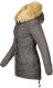 Navahoo LaViva warm ladies winter jacket with teddy fur Anthracite-Gr.3XL