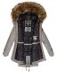 Marikoo La Viva Princess Damen Winterjacke mit Kapuze Hellgrau Größe XS - Gr. 34