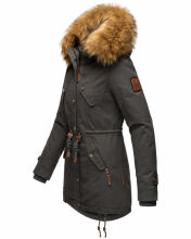 Marikoo La Viva Princess Damen Winterjacke mit Kapuze Anthrazit Größe XS - Gr. 34