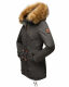 Marikoo La Viva Princess Damen Winterjacke mit Kapuze Anthrazit Größe XS - Gr. 34