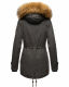 Marikoo La Viva Princess Damen Winterjacke mit Kapuze Anthrazit Größe XS - Gr. 34