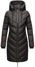 Marikoo Armasa lange Damen Winter Steppjacke Schwarz Gr.M