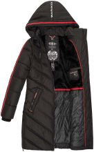 Marikoo Armasa lange Damen Winter Steppjacke Schwarz Gr.XL