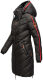 Marikoo Armasa lange Damen Winter Steppjacke Schwarz Gr.XL
