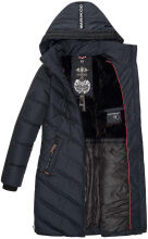 Marikoo Armasa lange Damen Winter Steppjacke Navy Gr.M