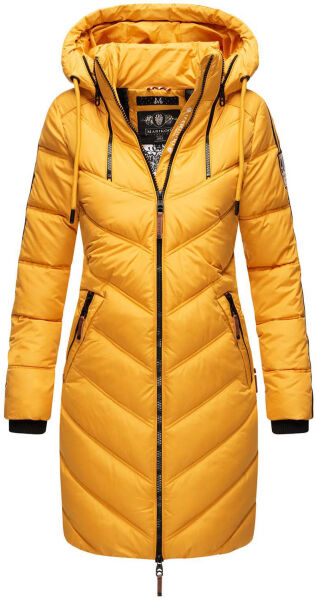 Marikoo Armasa lange Damen Winter Steppjacke Gelb Gr.S
