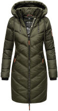 Marikoo Armasa lange Damen Winter Steppjacke Olive Gr.M