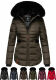 Navahoo Melikaa ladies winter jacket with faux fur collar & hood