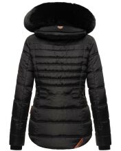 Navahoo Melikaa ladies winter jacket with faux fur collar & hood Schwarz-Gr.XS