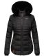 Navahoo Melikaa ladies winter jacket with faux fur collar & hood Schwarz-Gr.XS