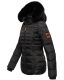 Navahoo Melikaa ladies winter jacket with faux fur collar & hood Schwarz-Gr.XS