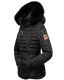 Navahoo Melikaa ladies winter jacket with faux fur collar & hood Schwarz-Gr.XS