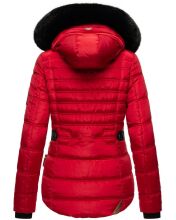 Navahoo Melikaa ladies winter jacket with faux fur collar & hood Rot-Gr.XS