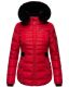 Navahoo Melikaa ladies winter jacket with faux fur collar & hood Rot-Gr.XS