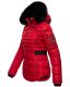 Navahoo Melikaa ladies winter jacket with faux fur collar & hood Rot-Gr.XS