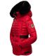 Navahoo Melikaa ladies winter jacket with faux fur collar & hood Rot-Gr.XS