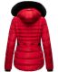 Navahoo Melikaa ladies winter jacket with faux fur collar & hood Rot-Gr.XS