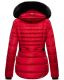 Navahoo Melikaa ladies winter jacket with faux fur collar & hood Rot-Gr.XS