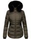 Navahoo Melikaa Damen Winterjacke mit Kunstfellkragen & Kapuze Anthrazit-Gr.XS