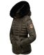 Navahoo Melikaa Damen Winterjacke mit Kunstfellkragen & Kapuze Anthrazit-Gr.XS
