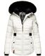 Navahoo Melikaa ladies winter jacket with faux fur collar & hood Weiss-Gr.XS