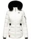 Navahoo Melikaa ladies winter jacket with faux fur collar & hood Weiss-Gr.XS