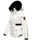 Navahoo Melikaa ladies winter jacket with faux fur collar & hood Weiss-Gr.XS