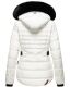 Navahoo Melikaa ladies winter jacket with faux fur collar & hood Weiss-Gr.XS
