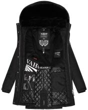 Navahoo Tiniis Damen Parka Winterjacke Schwarz Größe XL - Gr. 42