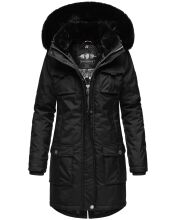 Navahoo Tiniis Damen Parka Winterjacke Schwarz Größe XXL - Gr. 44