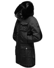 Navahoo Tiniis Damen Parka Winterjacke Schwarz Größe XXL - Gr. 44