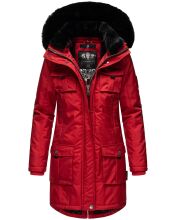 Navahoo Tiniis Damen Parka Winterjacke Rot Größe XS - Gr. 34