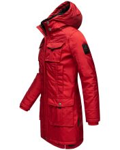 Navahoo Tiniis Damen Parka Winterjacke Rot Größe XS - Gr. 34