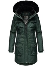 Navahoo Tiniis Damen Parka Winterjacke Grün Größe XS - Gr. 34