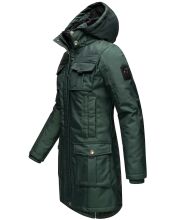 Navahoo Tiniis Damen Parka Winterjacke Grün Größe XS - Gr. 34