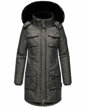Navahoo Tiniis Damen Parka Winterjacke Anthrazit Größe XS - Gr. 34