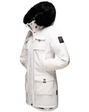 Navahoo Tiniis Damen Parka Winterjacke Weiss - Off White Größe XS - Gr. 34