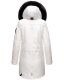 Navahoo Tiniis Damen Parka Winterjacke Weiss - Off White Größe XS - Gr. 34