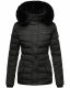 Navahoo Milianaa Winter Jacke Stepp Kurzjacke gefüttert Kapuze Kunstfell Schwarz Größe XL - Gr. 42