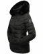 Navahoo Milianaa Winter Jacke Stepp Kurzjacke gefüttert Kapuze Kunstfell Schwarz Größe XL - Gr. 42