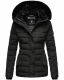 Navahoo Milianaa Winter Jacke Stepp Kurzjacke gefüttert Kapuze Kunstfell Schwarz Größe XXL - Gr. 44