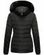 Navahoo Milianaa Winter Jacke Stepp Kurzjacke gefüttert Kapuze Kunstfell Schwarz Größe XXL - Gr. 44
